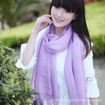 Fashion 50%Wool & 50%Bamboo Solid Scarf (13-BR010119-1.6)